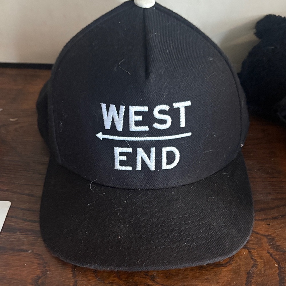OVO unworn baseball hat says “WEst End” cool oversized designer hat